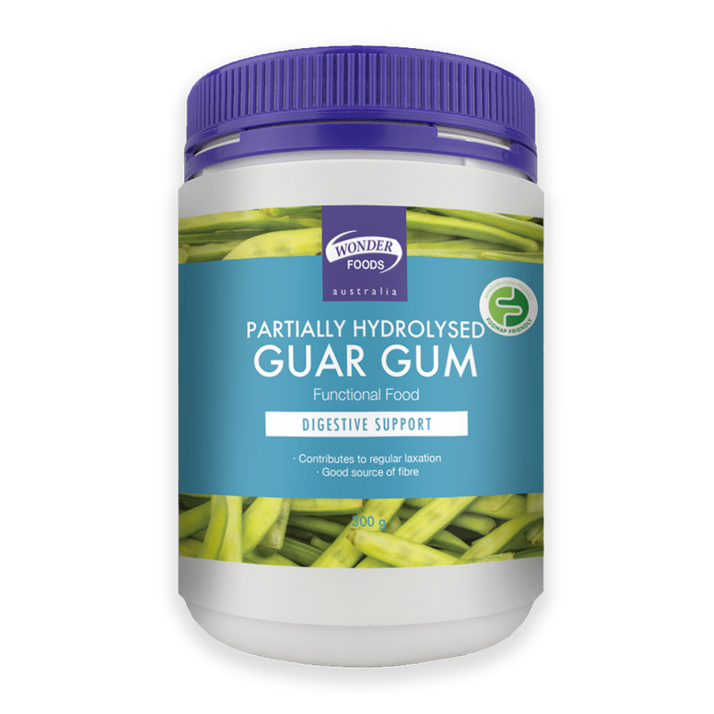 Wonder Foods PHGG 300g – Prebiotic Fibre Powder (Partially Hydrolysed Guar Gum) for Gut Health