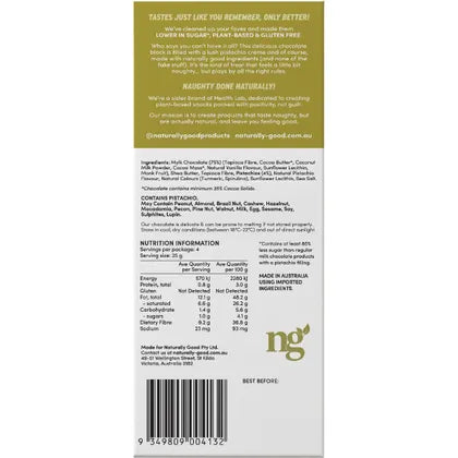 Naturally Good Filled Chocolate Block Pistachio Creme 100g