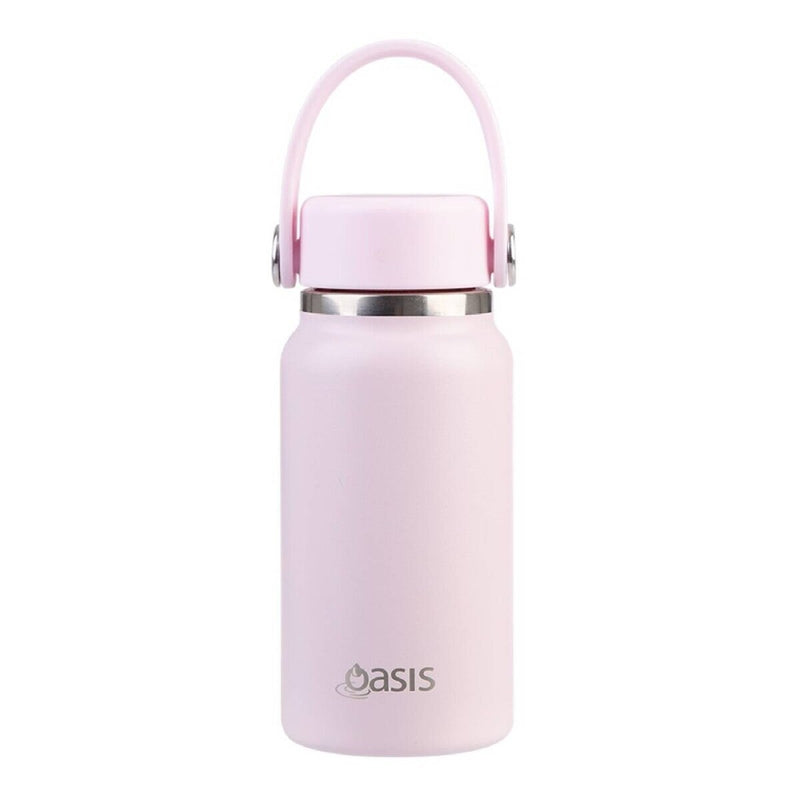 Oasis Stainless Steel Double Wall Insulated Mini Bottle 300ml Pink Lemonade