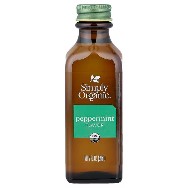 Simply Organic Peppermint Flavour 59ml – Organic Natural Peppermint Extract for Baking & Beverages