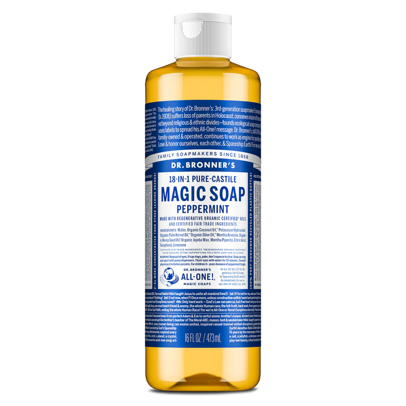 Dr Bronner's Castile Soap Peppermint 473ml