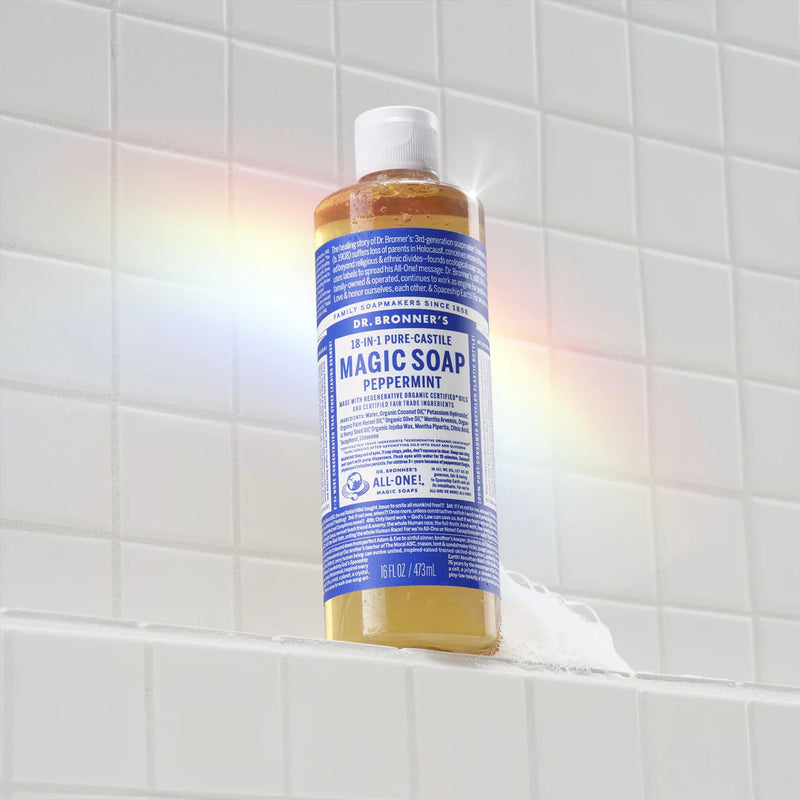 Dr Bronner's Castile Soap Peppermint 473ml