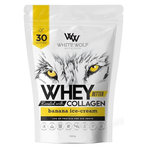 White Wolf Nutrition Whey Better Protein Banana Ice-Cream 990g