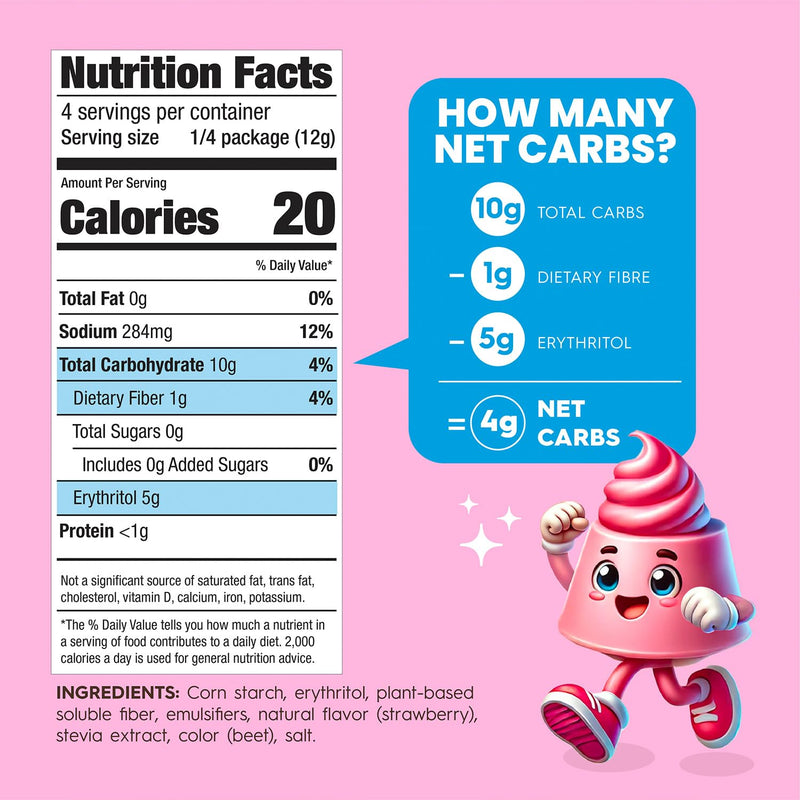 Simply Delish Sugar Free Instant Pudding Strawberry 48g