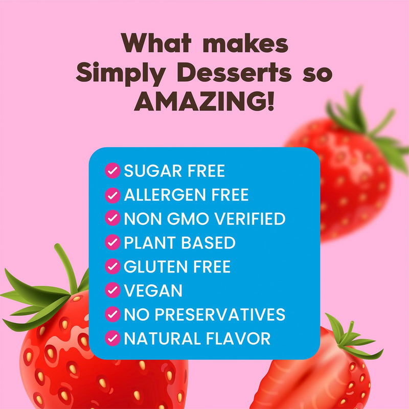 Simply Delish Sugar Free Instant Pudding Strawberry 48g