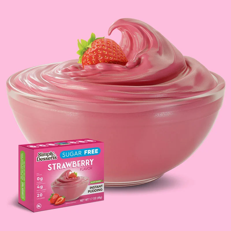 Simply Delish Sugar Free Instant Pudding Strawberry 48g