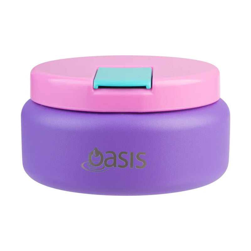 Oasis  S/S Double Wall Food Flask Quick Release Lid Mermaid Purple 230ml