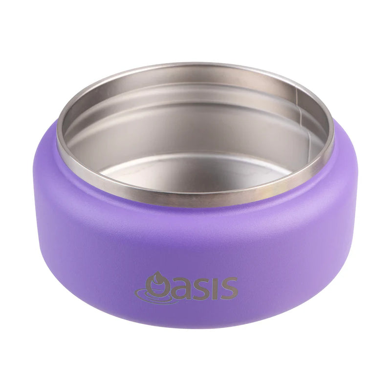Oasis  S/S Double Wall Food Flask Quick Release Lid Mermaid Purple 230ml
