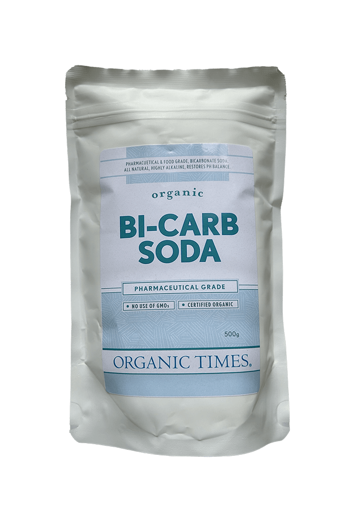 Organic Times Organic Bi-Carb Soda Pharmaceutical Grade 500g – Premium Baking & Household Essential