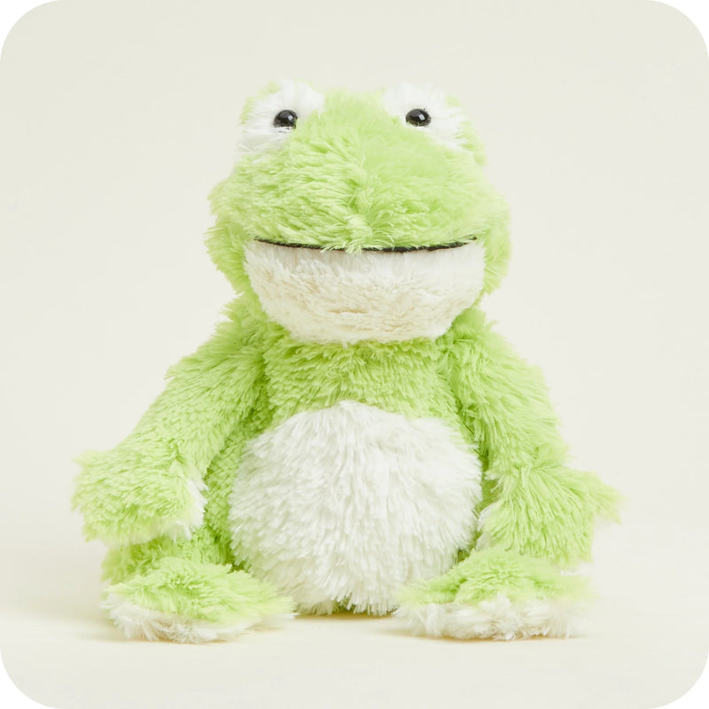 Warmies Frog Heatable & Freezable Plush Toy – Microwaveable Soft Toy for Warmth, Cooling & Comfort