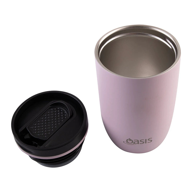 Oasis Stainless Steel Insulated Travel Cup 300ml - Pink Lemonade