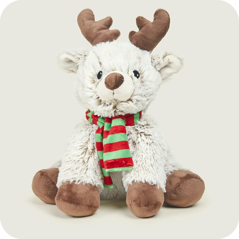 Warmies Marshmallow Reindeer Heatable Soft Toy | Heat in Microwave or Freeze in Freezer