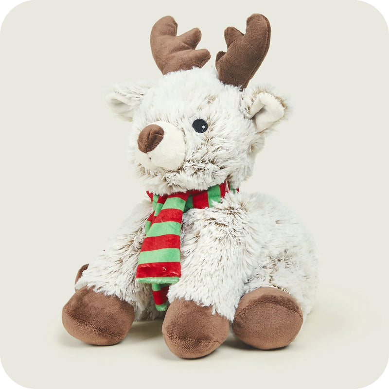 Warmies Marshmallow Reindeer Heatable Soft Toy | Heat in Microwave or Freeze in Freezer