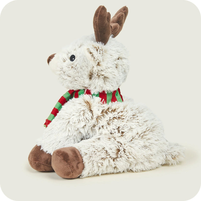 Warmies Marshmallow Reindeer Heatable Soft Toy | Heat in Microwave or Freeze in Freezer