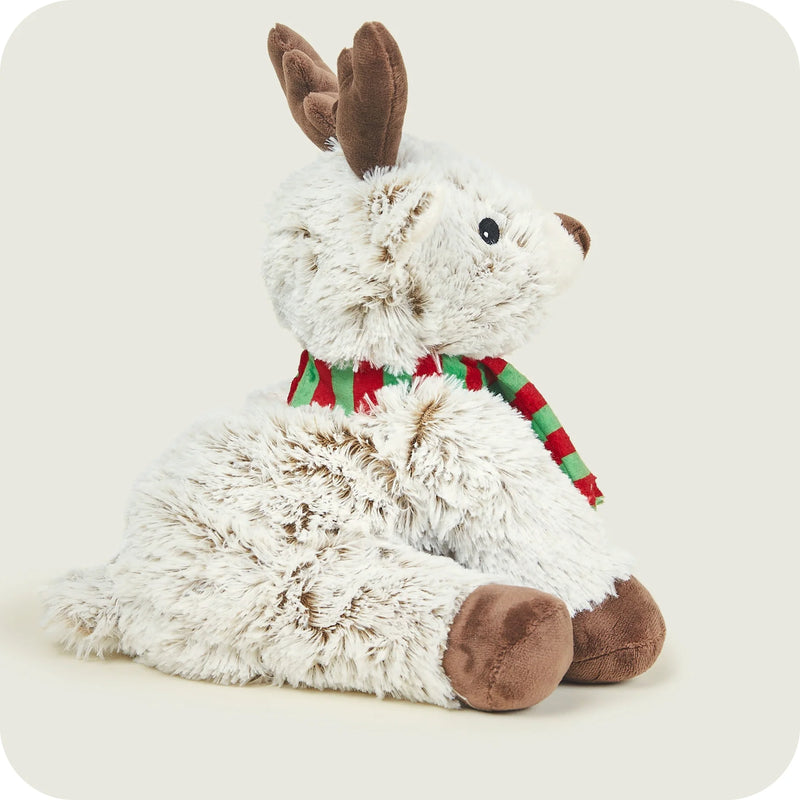 Warmies Marshmallow Reindeer Heatable Soft Toy | Heat in Microwave or Freeze in Freezer