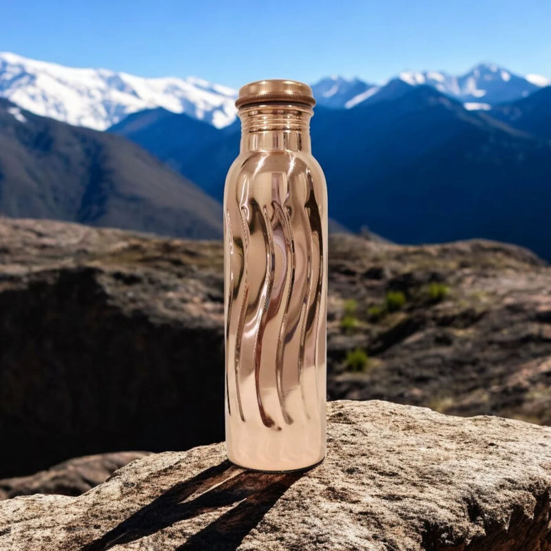 Zurit Copper Water Bottle 950ml Golden Wave