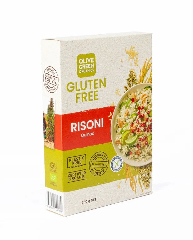 Olive Green Organics Quinoa Risoni 250g – Gluten Free Pasta Rice Alternative