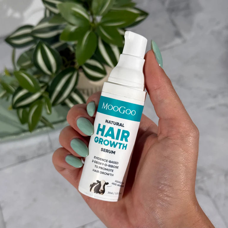 MooGoo Natural Hair Growth Serum 30ml – Scalp Nourishing Treatment for Stronger, Healthier Hair