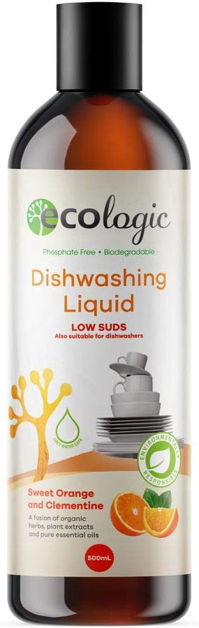 ECOLogic Sweet Orange & Clementine Dishwashing Liquid 500ml