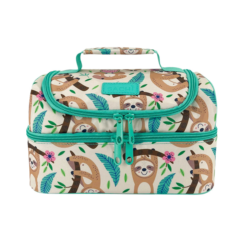 Sachi Insulated Double Decker Lunch Bag (Sleepy Sloths