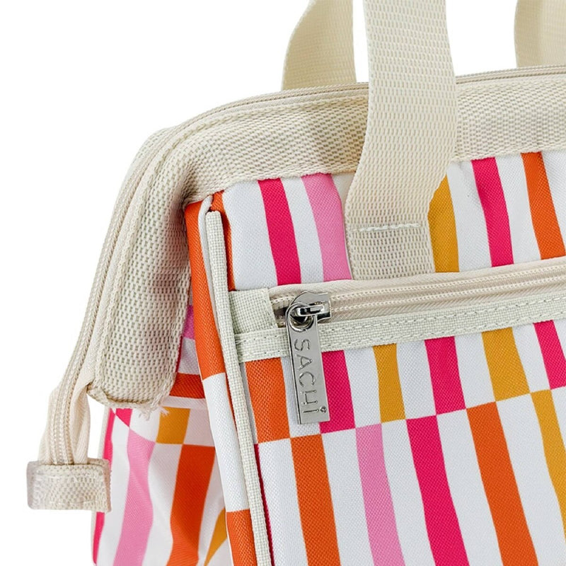 Sachi Insulated Lunch Bag Sunset Stripes – Reusable Thermal Lunch Bag for Work & School