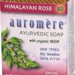 Auromere Ayurvedic Soap with Neem Himalayan Rose 78g
