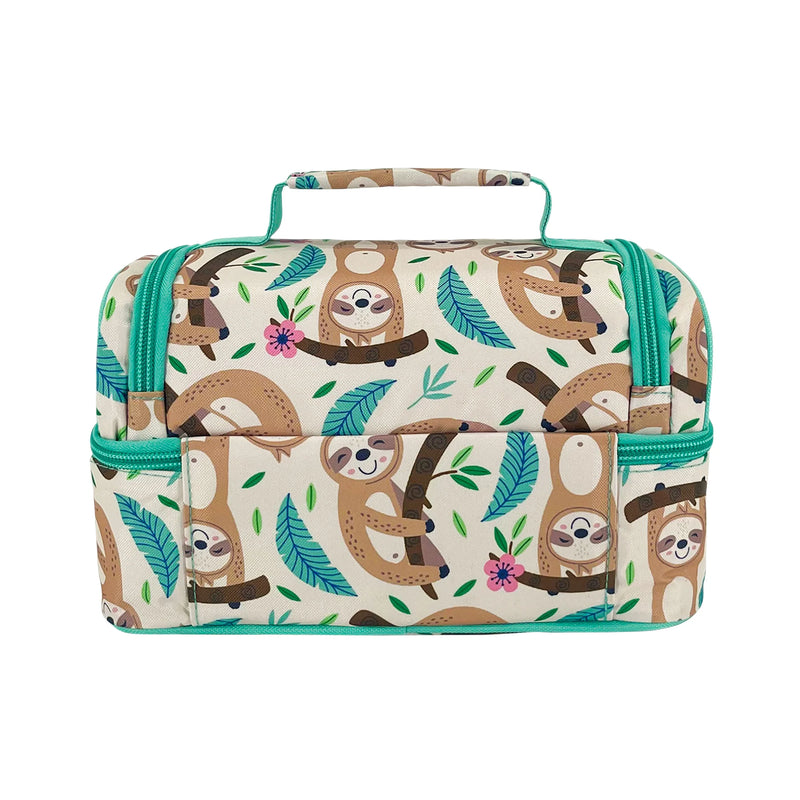 Sachi Insulated Double Decker Lunch Bag (Sleepy Sloths