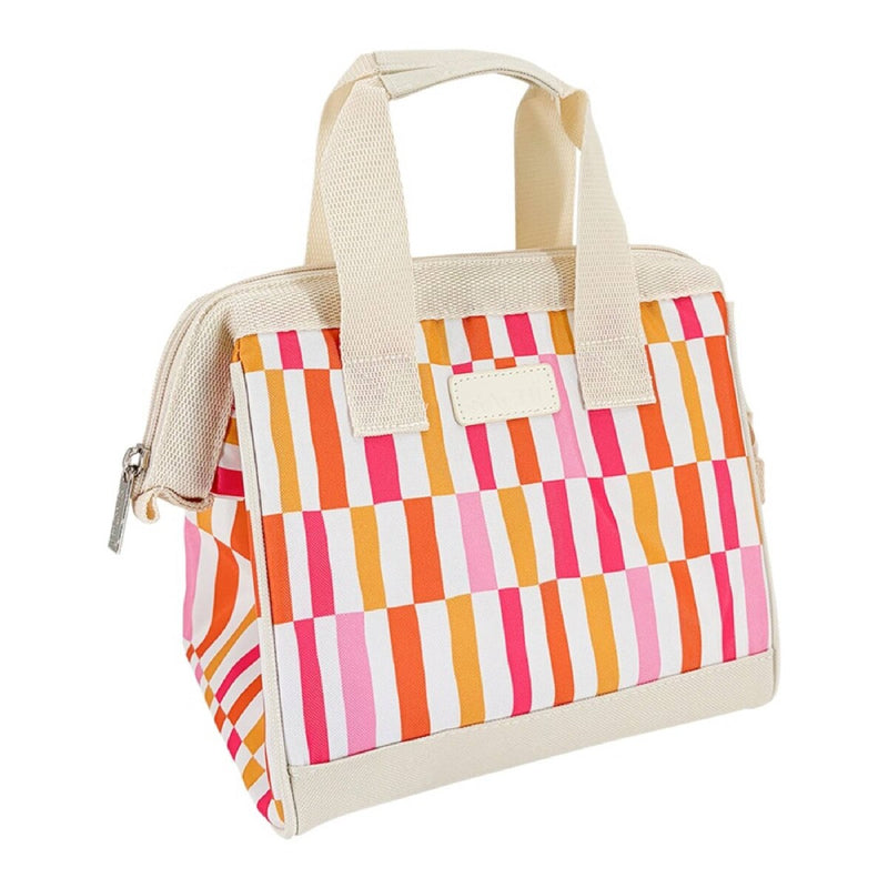Sachi Insulated Lunch Bag Sunset Stripes – Reusable Thermal Lunch Bag for Work & School