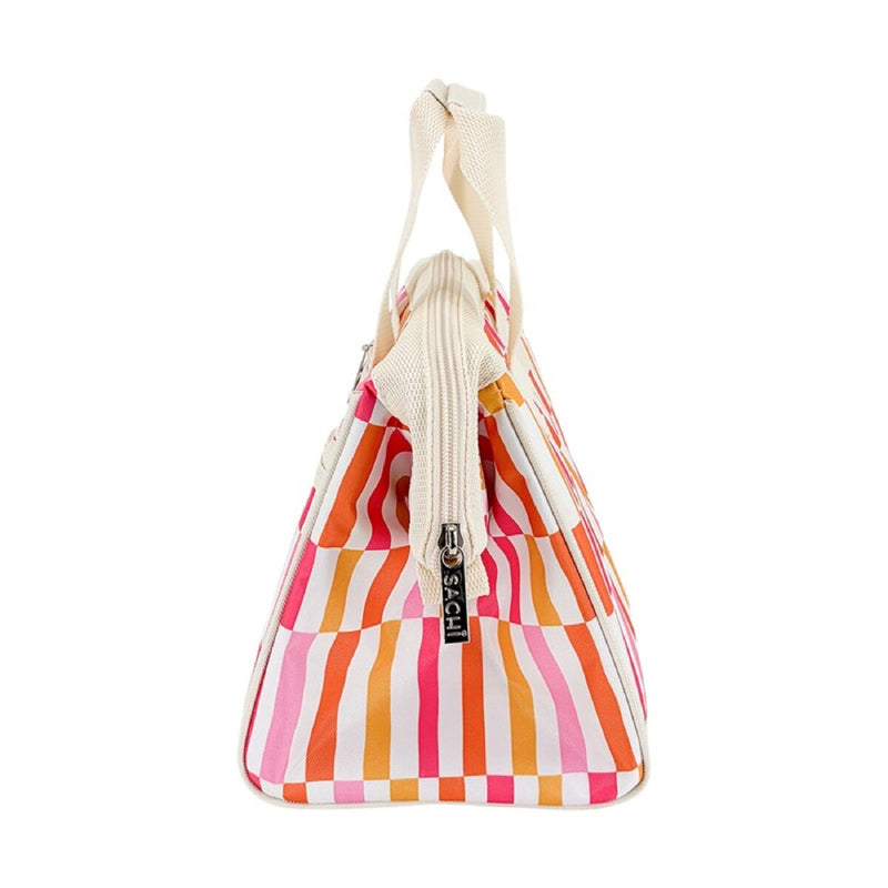 Sachi Insulated Lunch Bag Sunset Stripes – Reusable Thermal Lunch Bag for Work & School
