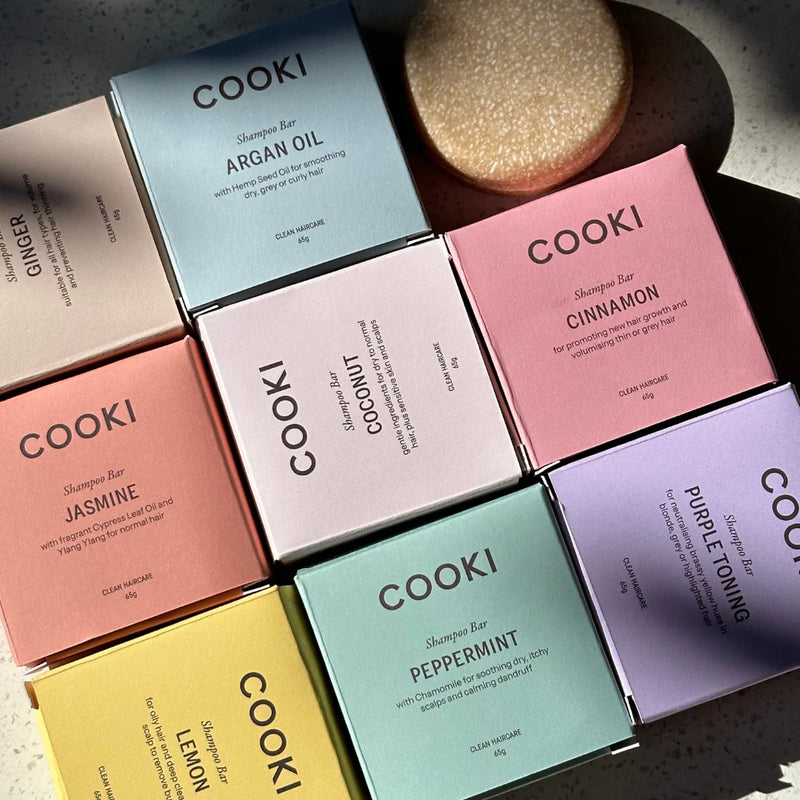 Cooki Haircare Peppermint Shampoo Bar 65g