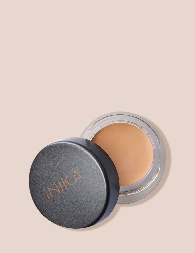 Inika Organic Full Coverage Concealer Sand – Natural Long-Wear Concealer for Dark Circles & Blemishes
