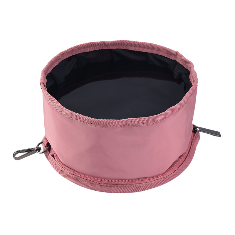 Sachi Pup Bowl Portable Folding Dog Bowl Blush