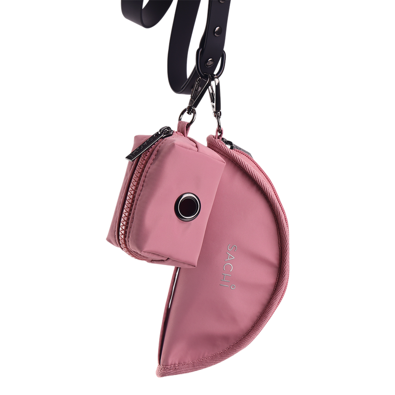 Sachi Pup Bowl Portable Folding Dog Bowl Blush