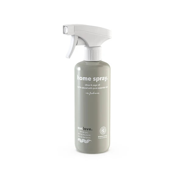 Euclove Natural Home Spray Citrus & Sage 500ml | Vegan, Palm Oil Free, Cruelty Free