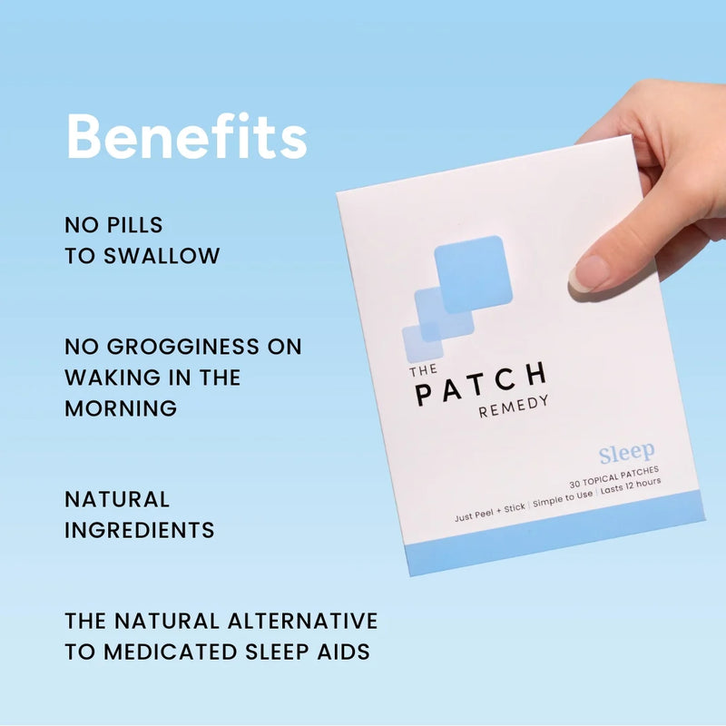 The Patch Remedy Sleep 30 Patches – Natural Sleep Support Patches for Relaxation & Restful Sleep