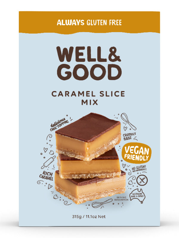 Well & Good Caramel Slice Mix 315g