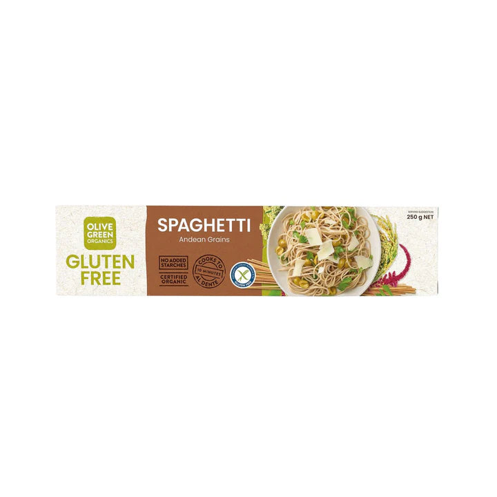 Olive Green Organics - Gluten Free Spaghetti Andean Grains (3 Grains) 250g