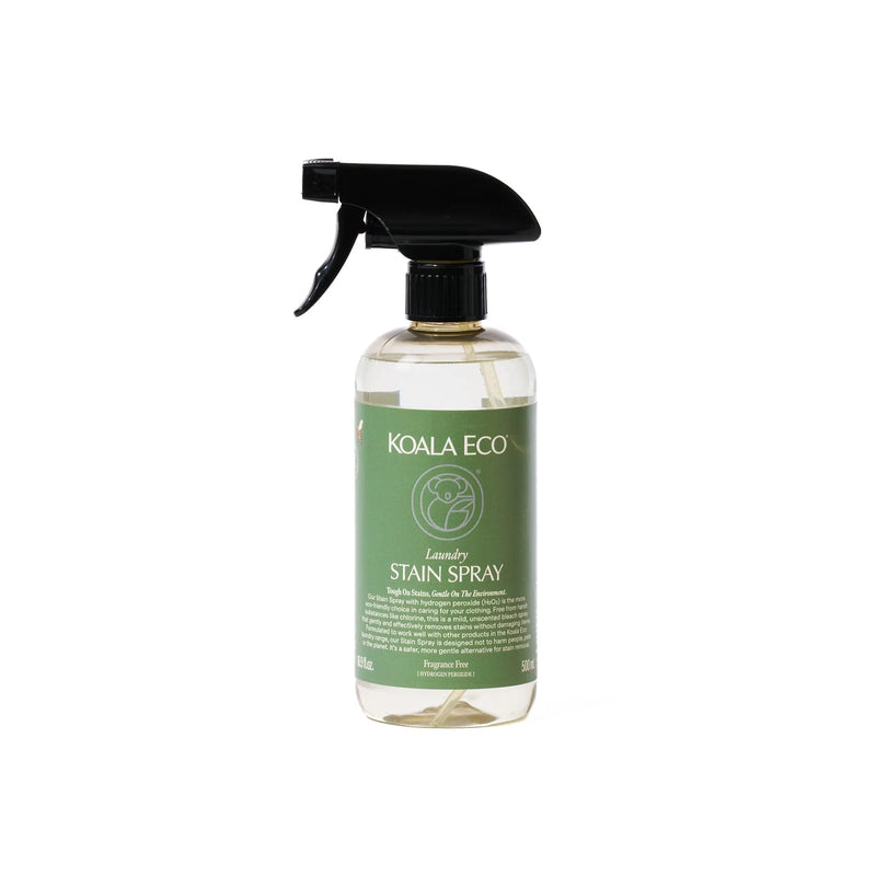 Koala Eco Natural Laundry Stain Spray With Hydrogen Peroxide Fragrance Free 500ml | Biodegradable, Plant Based, Australian Made, Vegan