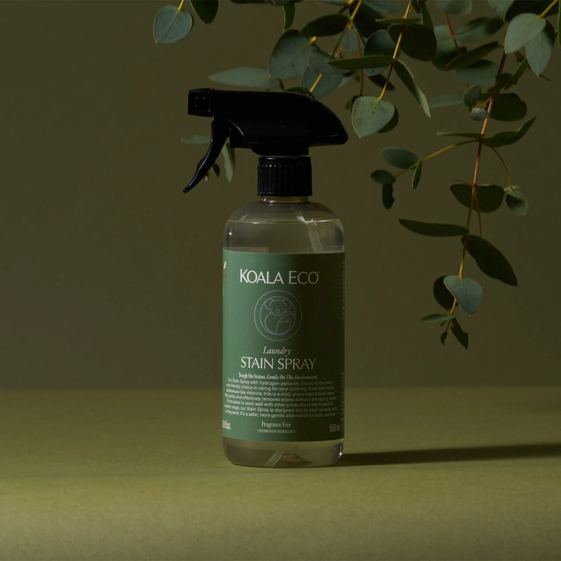 Koala Eco Natural Laundry Stain Spray With Hydrogen Peroxide Fragrance Free 500ml | Biodegradable, Plant Based, Australian Made, Vegan