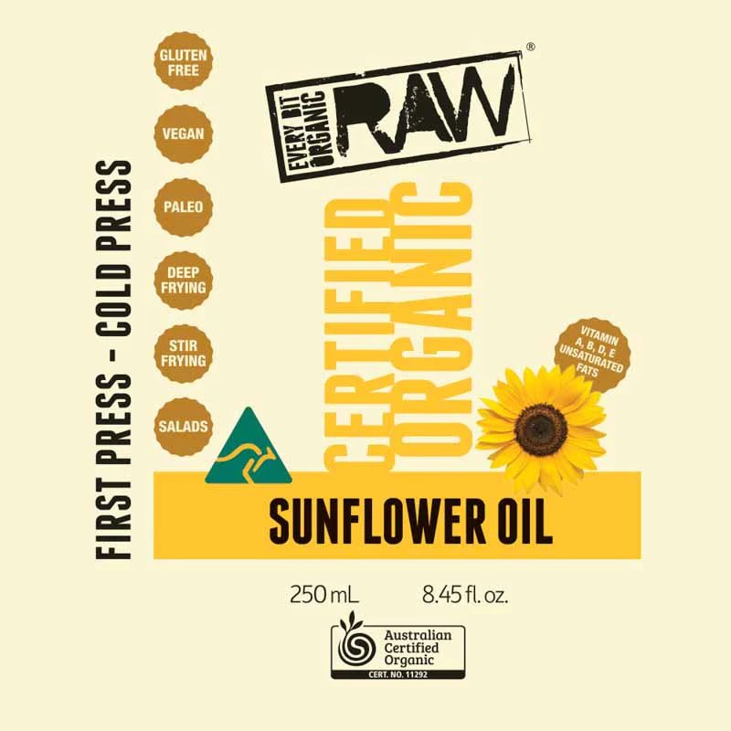 Every Bit Organic Sunflower Oil 250ml