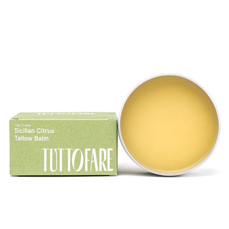 Tuttofare Sicilian Citrus Tallow Balm 70 g | Natural Multi-Purpose Skin Balm with Grass-Fed Tallow