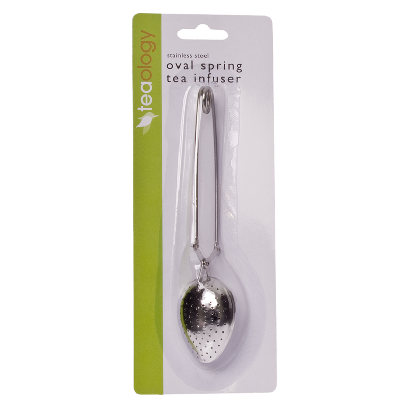 Teaology Oval Spring Tea Infuser Carded