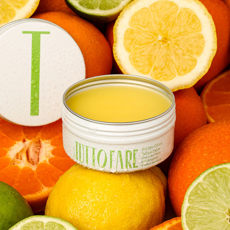 Tuttofare Sicilian Citrus Tallow Balm 70 g | Natural Multi-Purpose Skin Balm with Grass-Fed Tallow