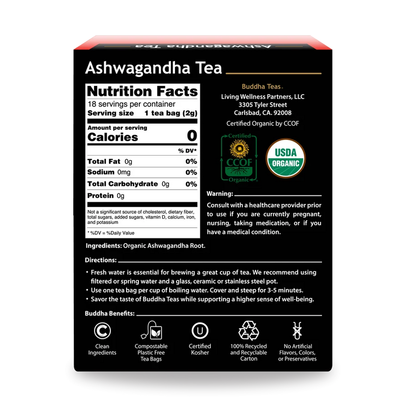 Buddha Teas Ashwagandha Tea 18tb