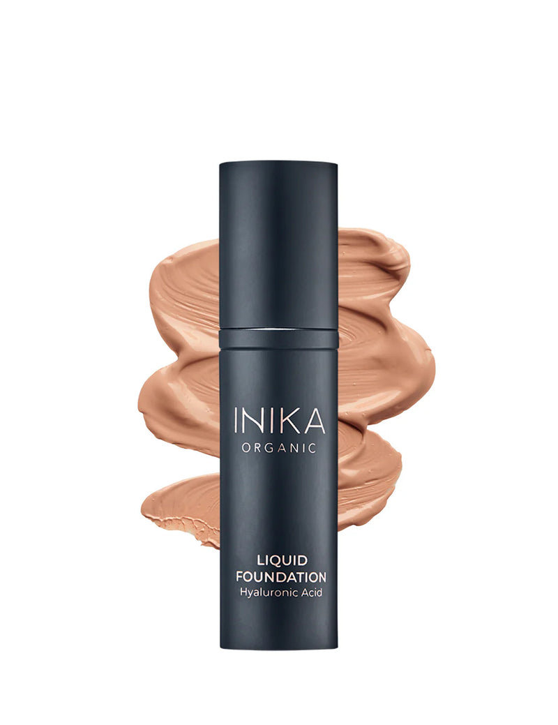 INIKA Organic Liquid Foundation Tan 30ml – Natural Hydrating Full Coverage Foundation