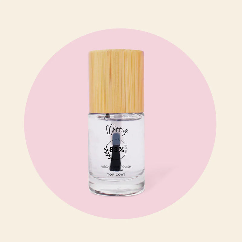 Mitty 83% Plant based Vegan polish Top Coat