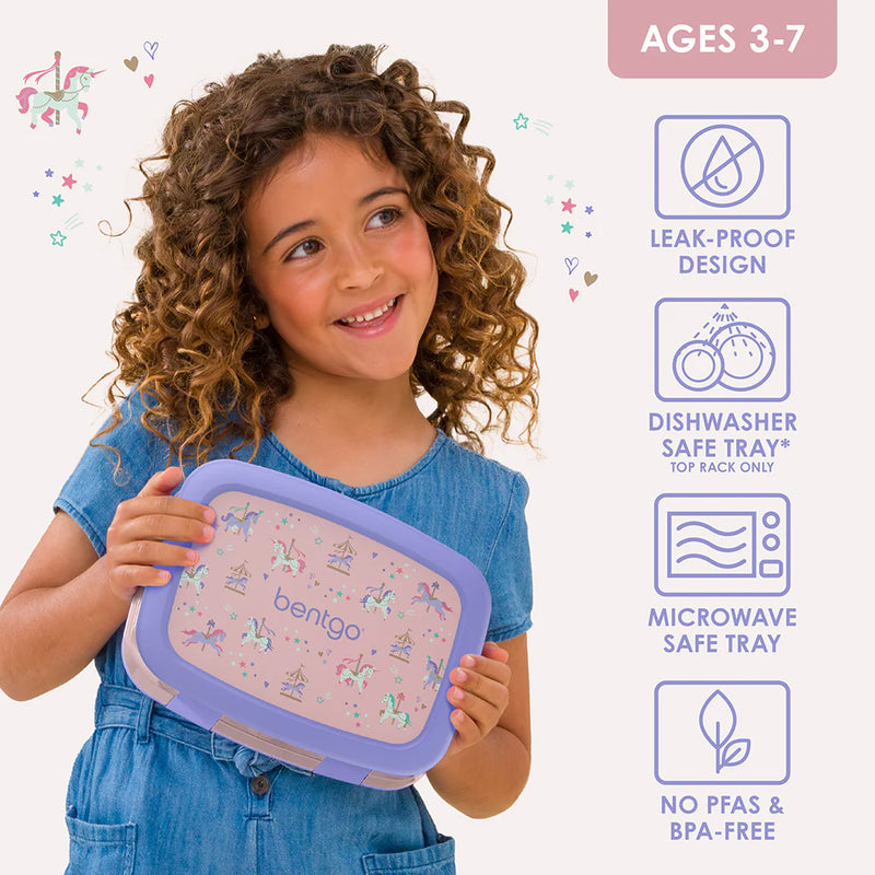Bentgo Kids Prints Lunch Box (Unicorns)