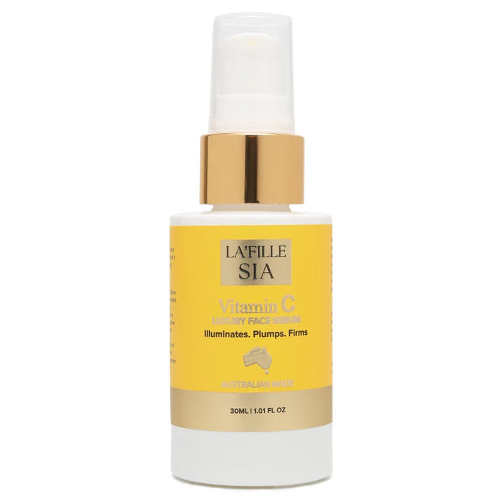 La'Fille Sia Luxury Vitamin C Serum 30ml – Brightening & Hydrating Facial Serum | Australian Made