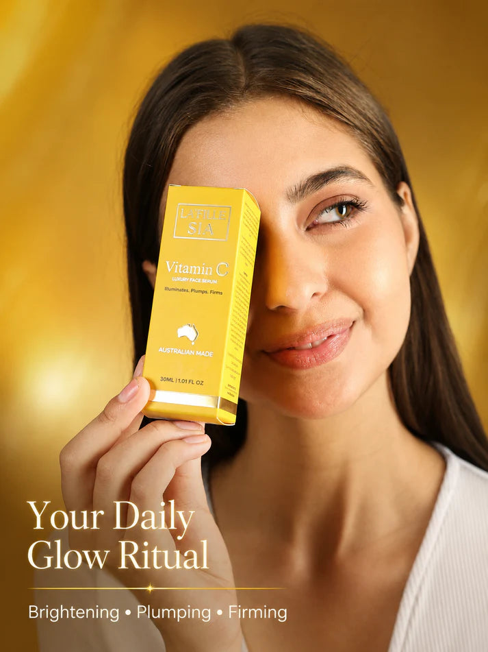 La'Fille Sia Luxury Vitamin C Serum 30ml – Brightening & Hydrating Facial Serum | Australian Made
