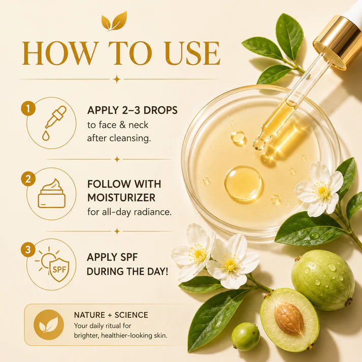 La'Fille Sia Luxury Vitamin C Serum 30ml – Brightening & Hydrating Facial Serum | Australian Made
